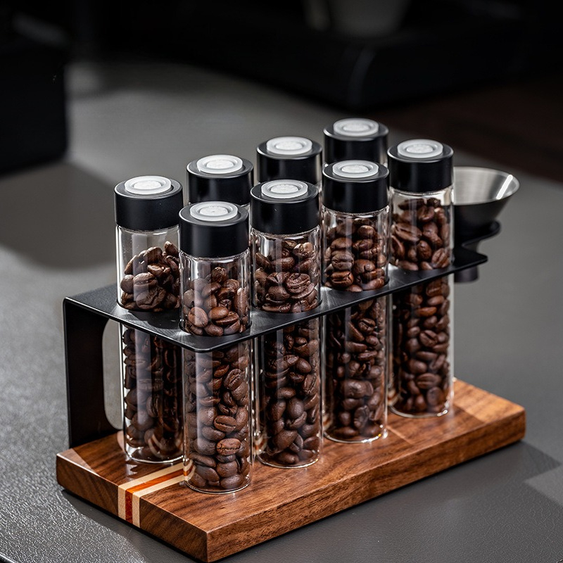 Kitchen Gadgets Organizer - JUSTINLAU Glass Coffee Bean Storage Jars