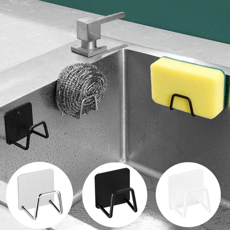 Kitchen Gadgets Storage Ideas - Kitchen Stainless Steel Sink Sponges Holder