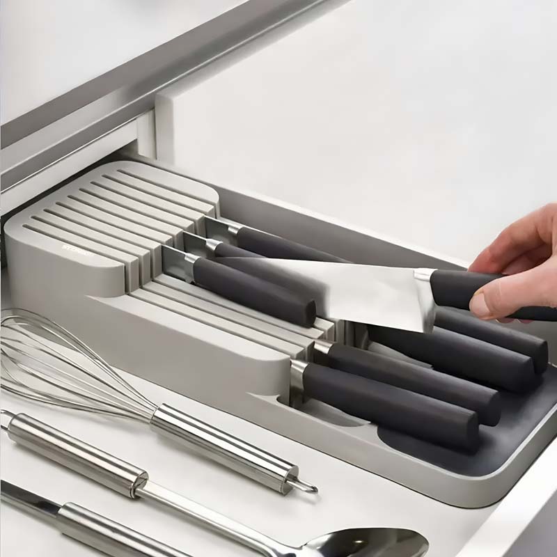 Kitchen Gadgets Storage Ideas - Practical Drawer Knife Storage Box -