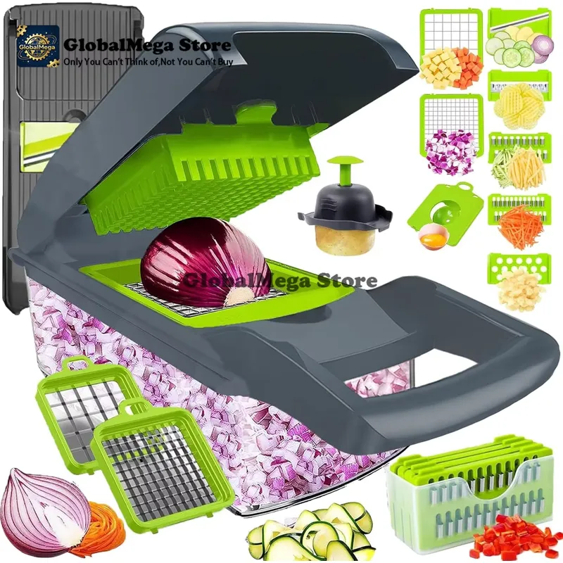 Mandoline Slicer - 2026 Latest Pro-Series 16-in-1 Vegetable Chopper