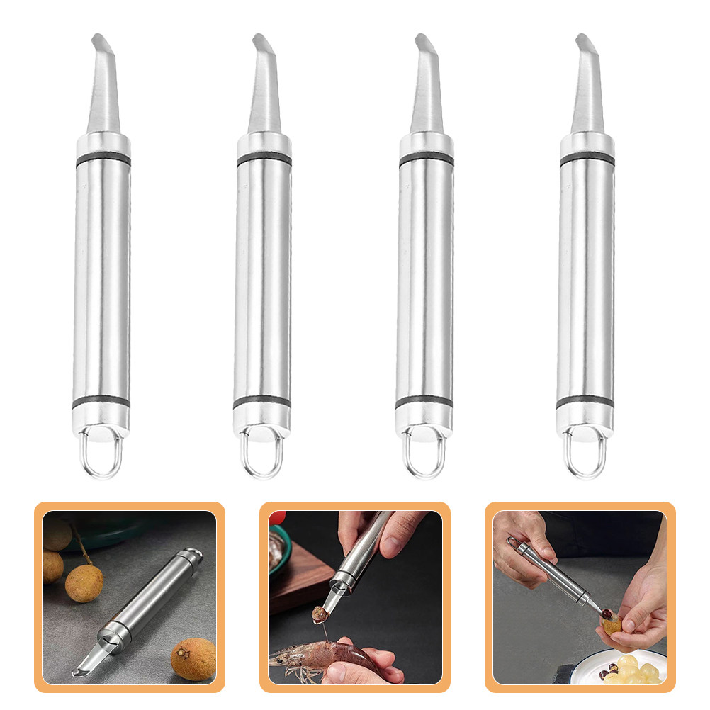 Vegetable Kitchen Gadgets - 4Pcs Stainless Steel Fruit and Vegetable