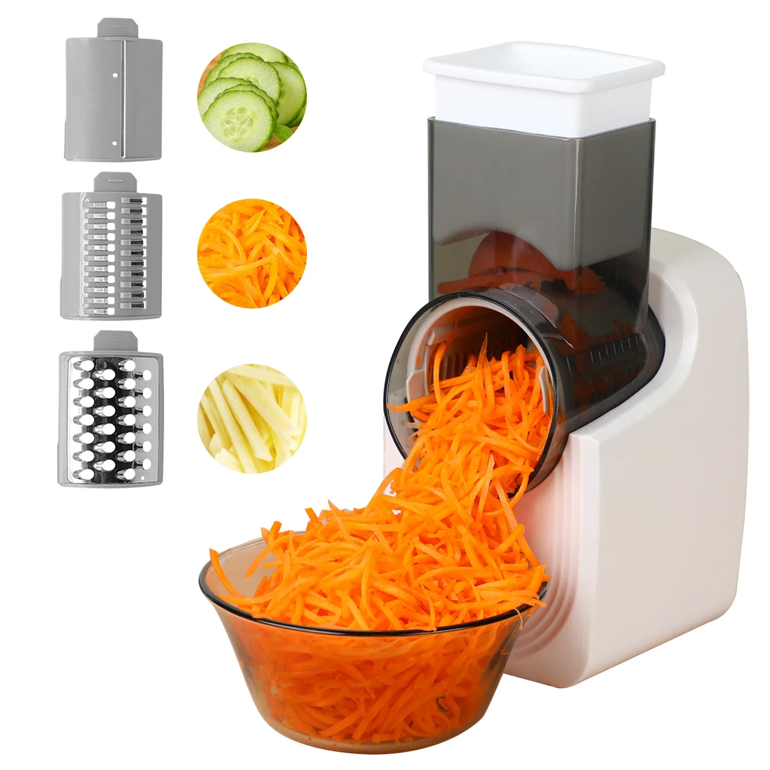 Mandoline Slicer - Electric Cheese Grater Electric Slicer Shredder