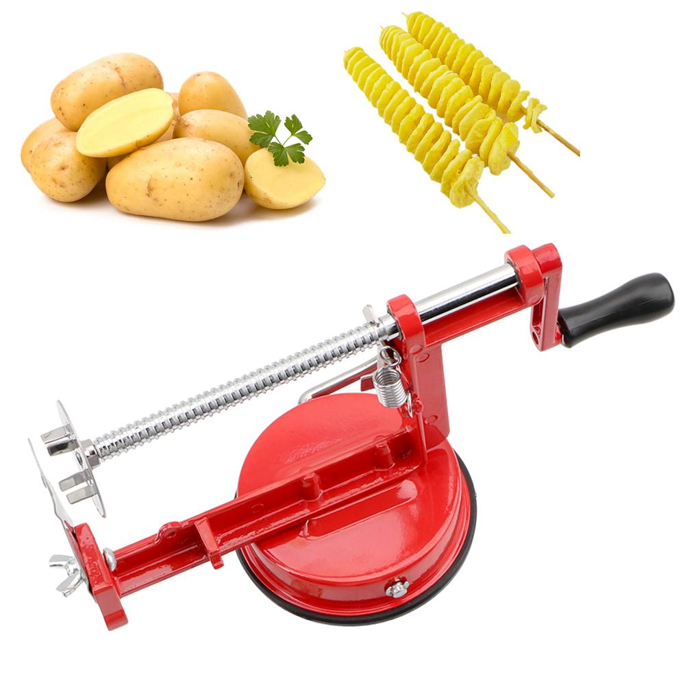 Kitchen Gadgets Hacks - Manual Spiral French Fry Cutter Cooking