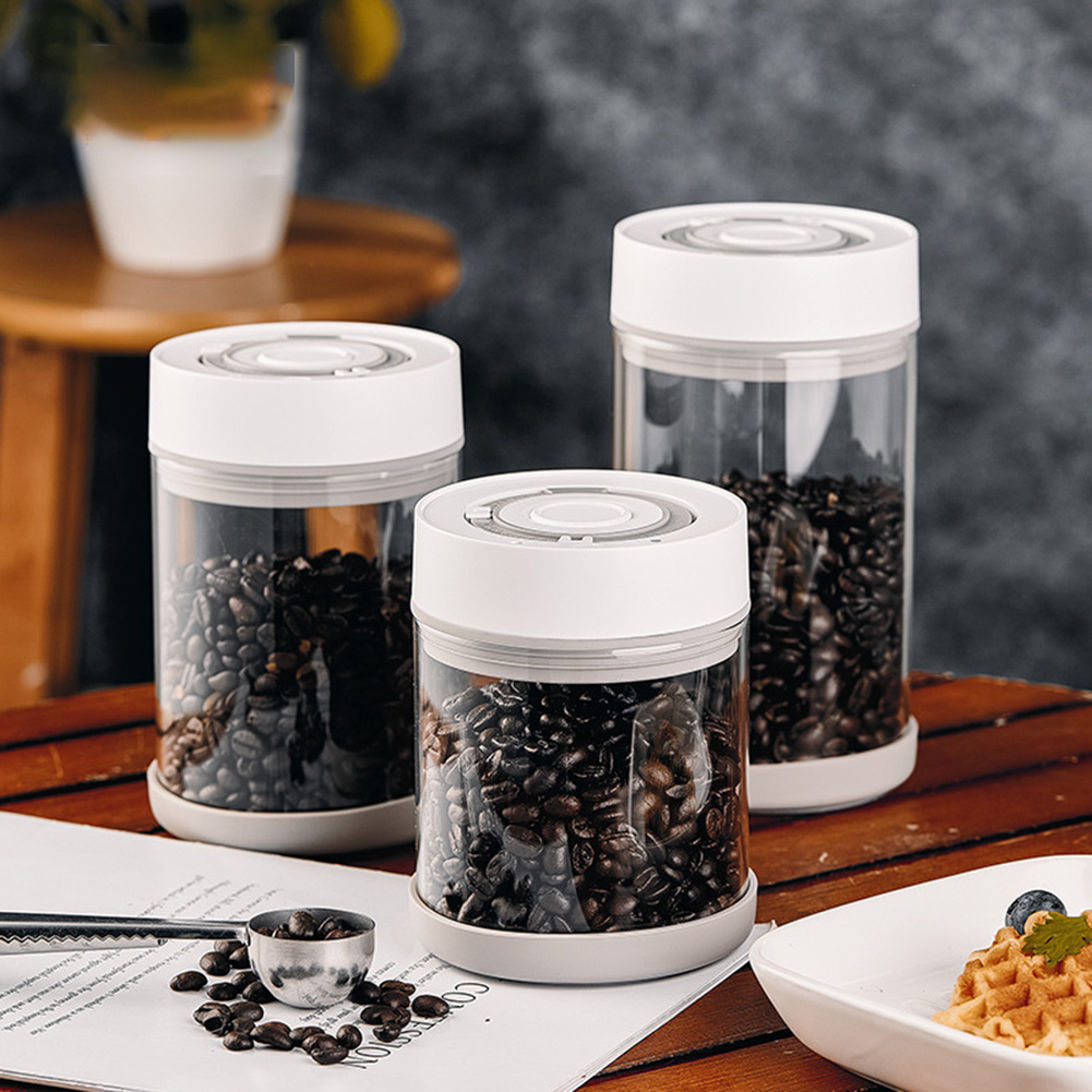 Kitchen Gadgets Organizer - Kitchen Moisture-proof Glass Coffee Bean Jar