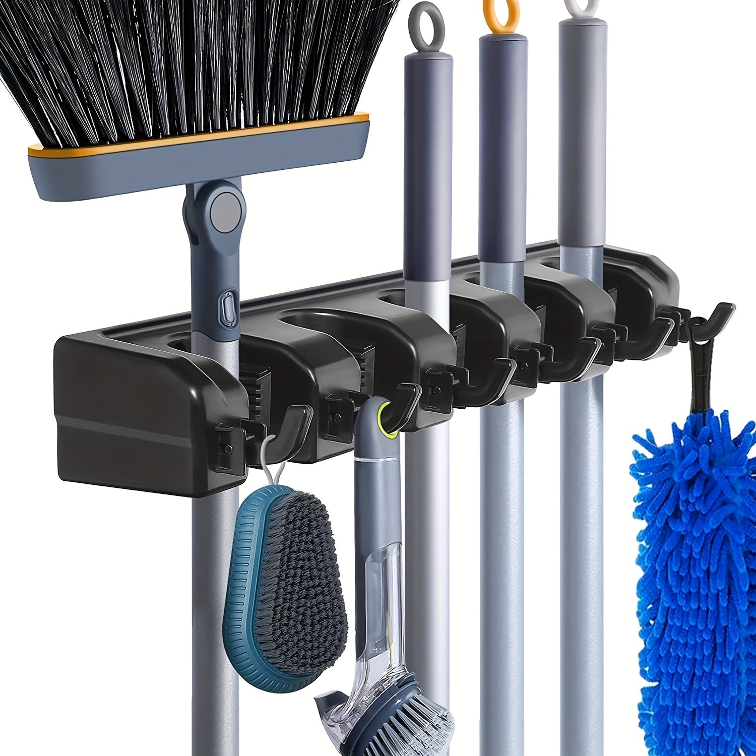 Kitchen Gadgets Hacks - Wall Mounted Mop Holder 3/4/5 Position