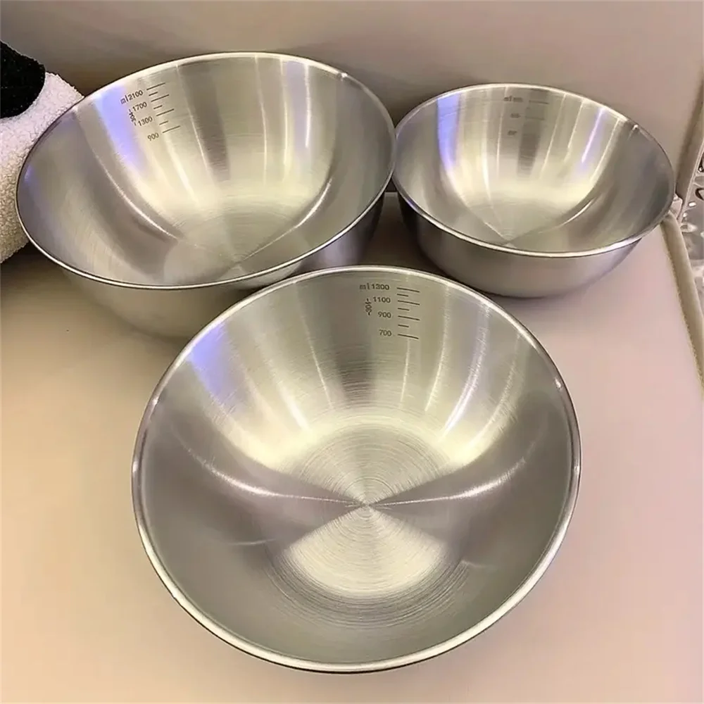 Kitchen Gadgets Organizer - 1-3 Stainless Steel Bowl Set with
