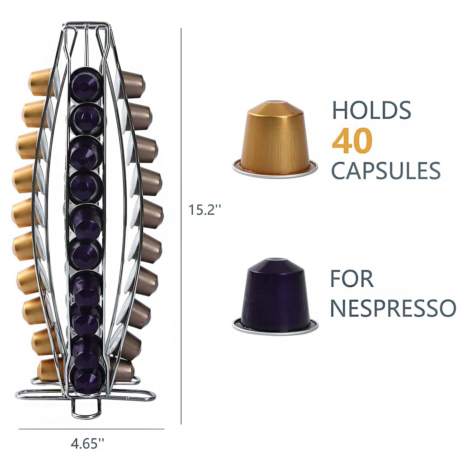 Kitchen Gadgets Storage Ideas - Lorena Rotating Coffee Pod Holder 40