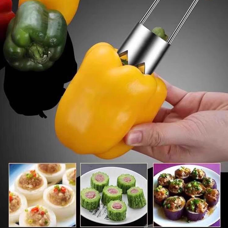 Stainless Steel Fruit Core Rem - Vegetable Kitchen Gadgets 评论和价格