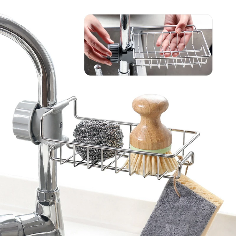 Kitchen Sink Drain Rack Sponge - Kitchen Gadgets Storage Ideas 评论和价格