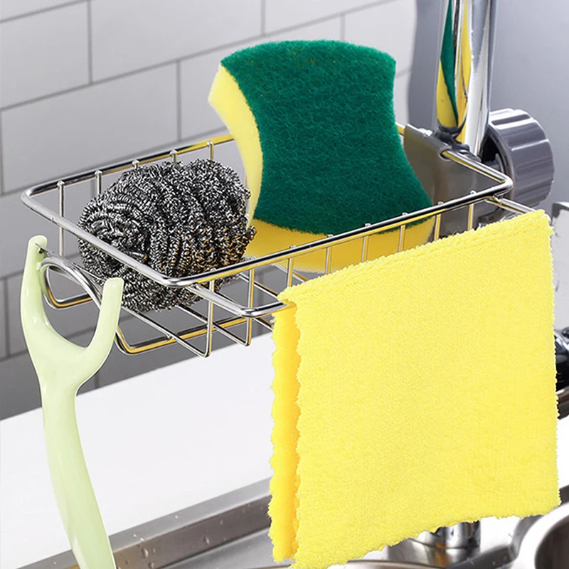 Kitchen Sink Drain Rack Sponge - Kitchen Gadgets Storage Ideas 评论和价格