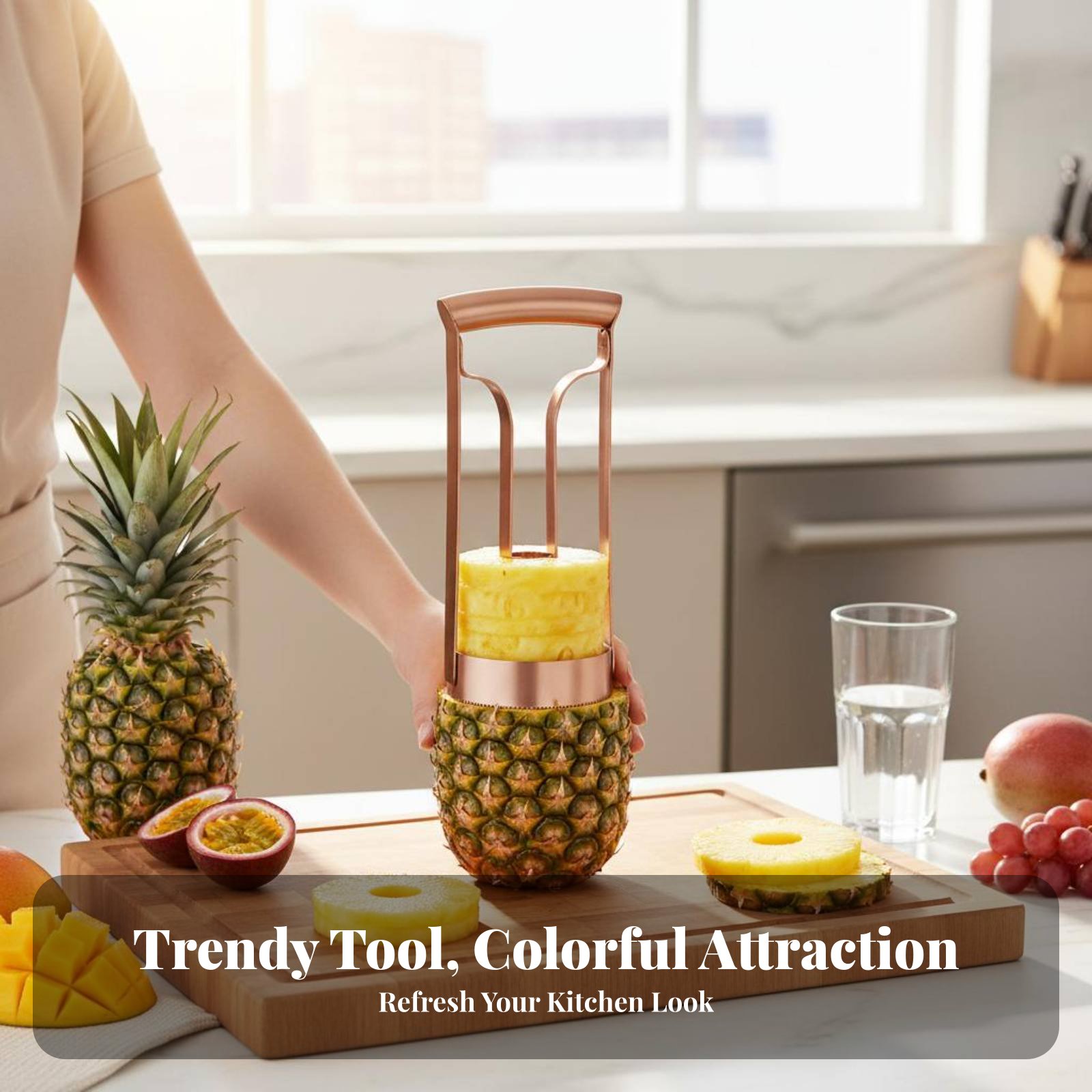 Stainless Steel Pineapple Cutt - Vegetable Kitchen Gadgets 评论和价格