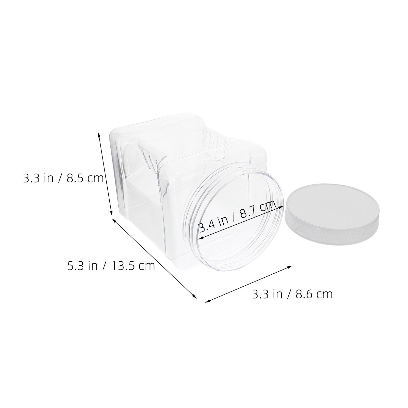6Pcs Transparent Storage Jars  - Food Storage Containers 评论和价格