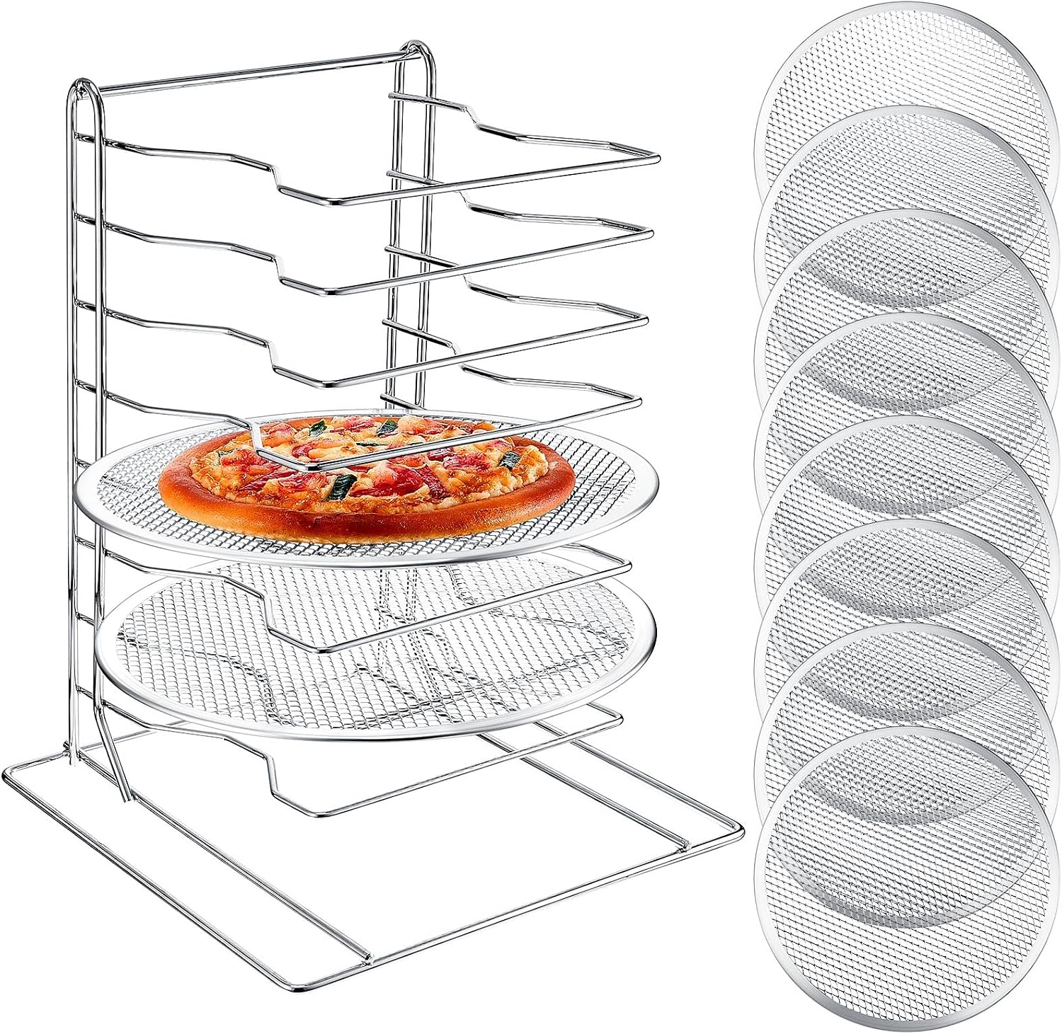 Pizza Rack 8 Tiered Stand With - Kitchen Gadgets Hacks 评论和价格