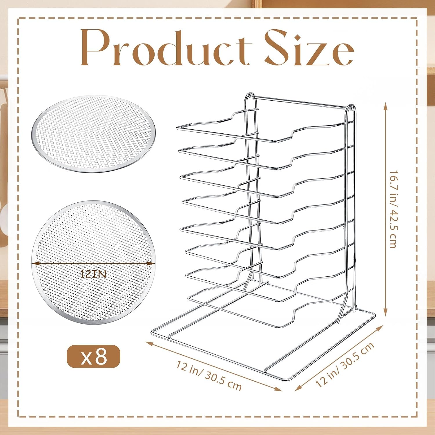 Pizza Rack 8 Tiered Stand With - Kitchen Gadgets Hacks 评论和价格
