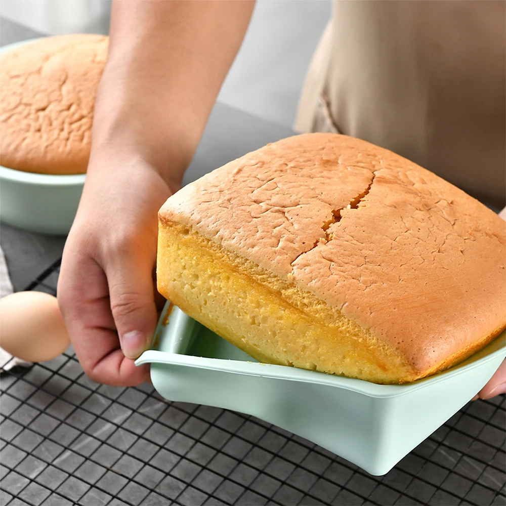 1/4Pcs Silicone Square Cake Mo - Kitchen Gadgets Ninja 评论和价格