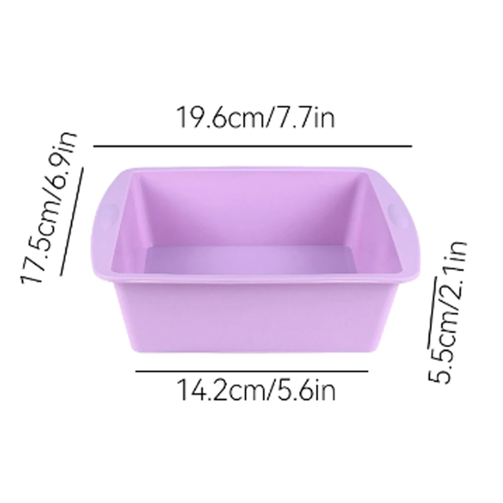 1/4Pcs Silicone Square Cake Mo - Kitchen Gadgets Ninja 评论和价格