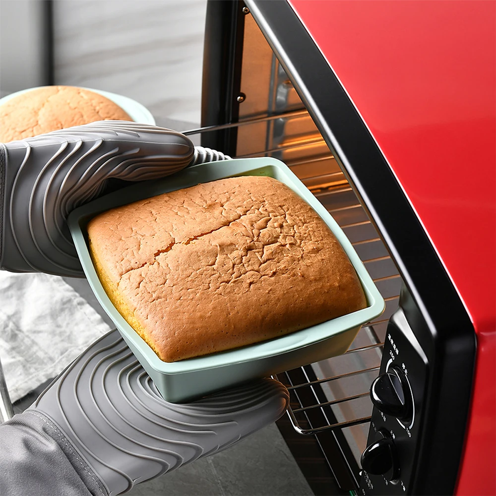 1/4Pcs Silicone Square Cake Mo - Kitchen Gadgets Ninja 评论和价格