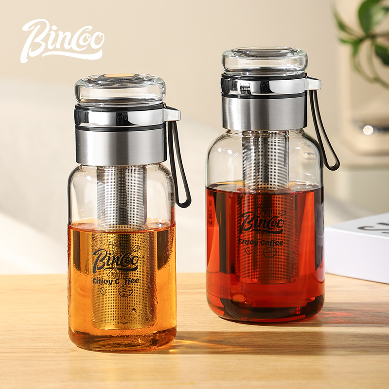 Bincoo Transparent Coffee Cup  - Stainless Steel Strainer 评论和价格