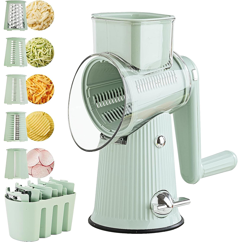 5 in 1 Rotary Cheese Grater wi - Mandoline Slicer 评论和价格