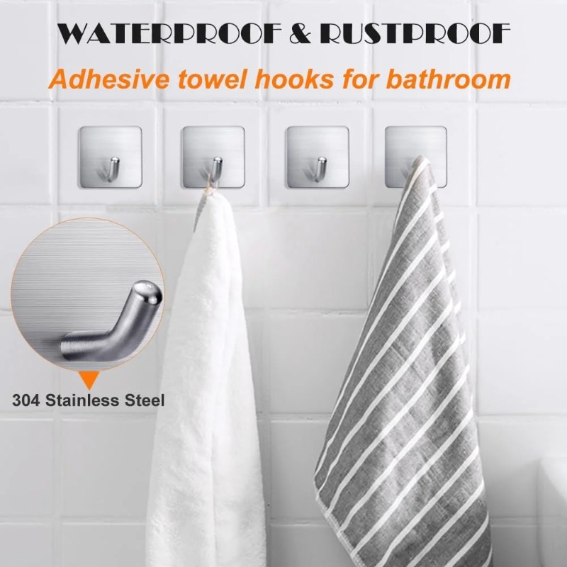 4Pcs No Drill Self Adhesive St - Kitchen Gadgets Storage Ideas 评论和价格
