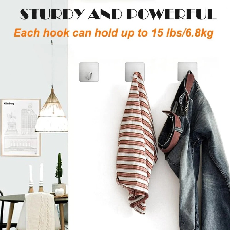 4Pcs No Drill Self Adhesive St - Kitchen Gadgets Storage Ideas 评论和价格