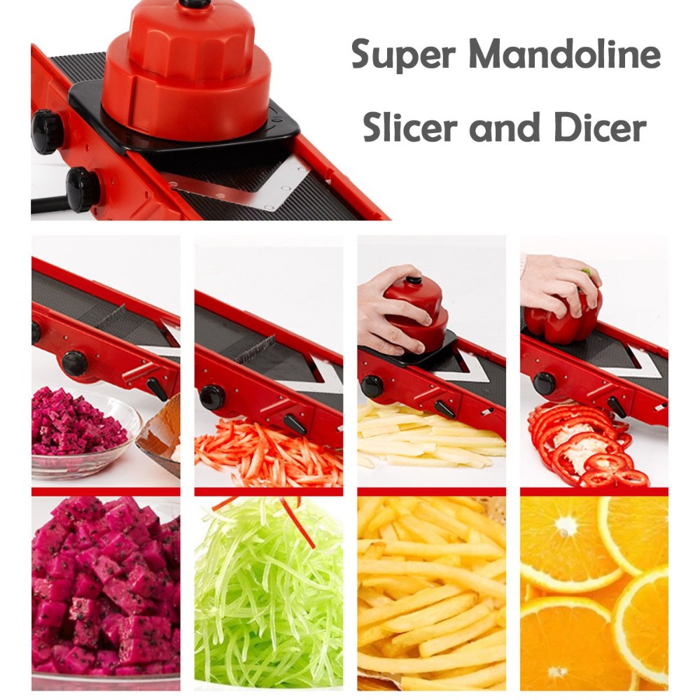 Adjustable V Blade Mandoline V - Mandoline Slicer 评论和价格