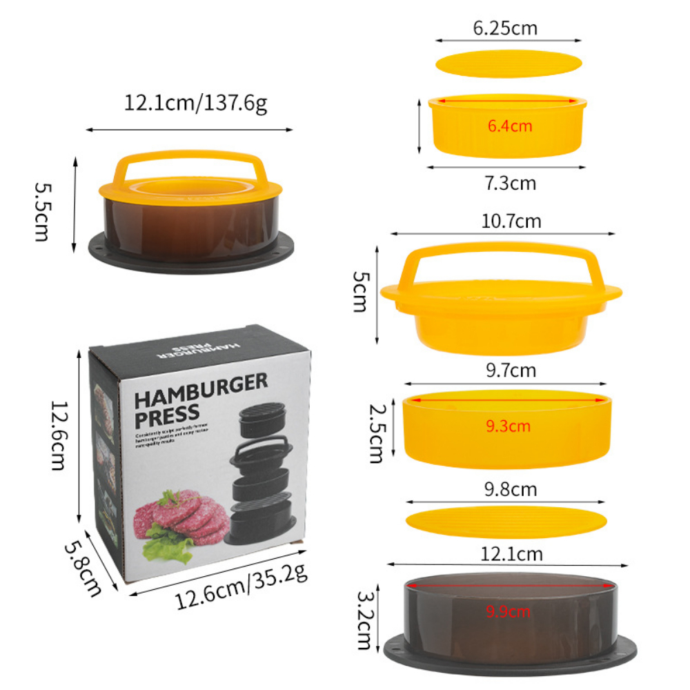Round Hamburger Burger Press B - Kitchen Gadgets Modern 评论和价格