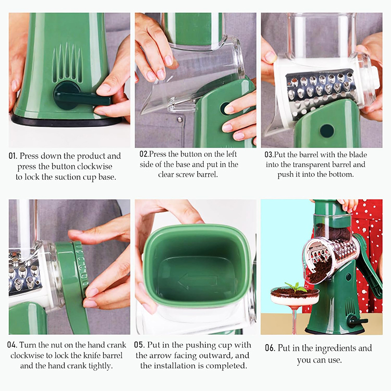 LMETJMA 5 in 1 Rotary Cheese G - Mandoline Slicer 评论和价格