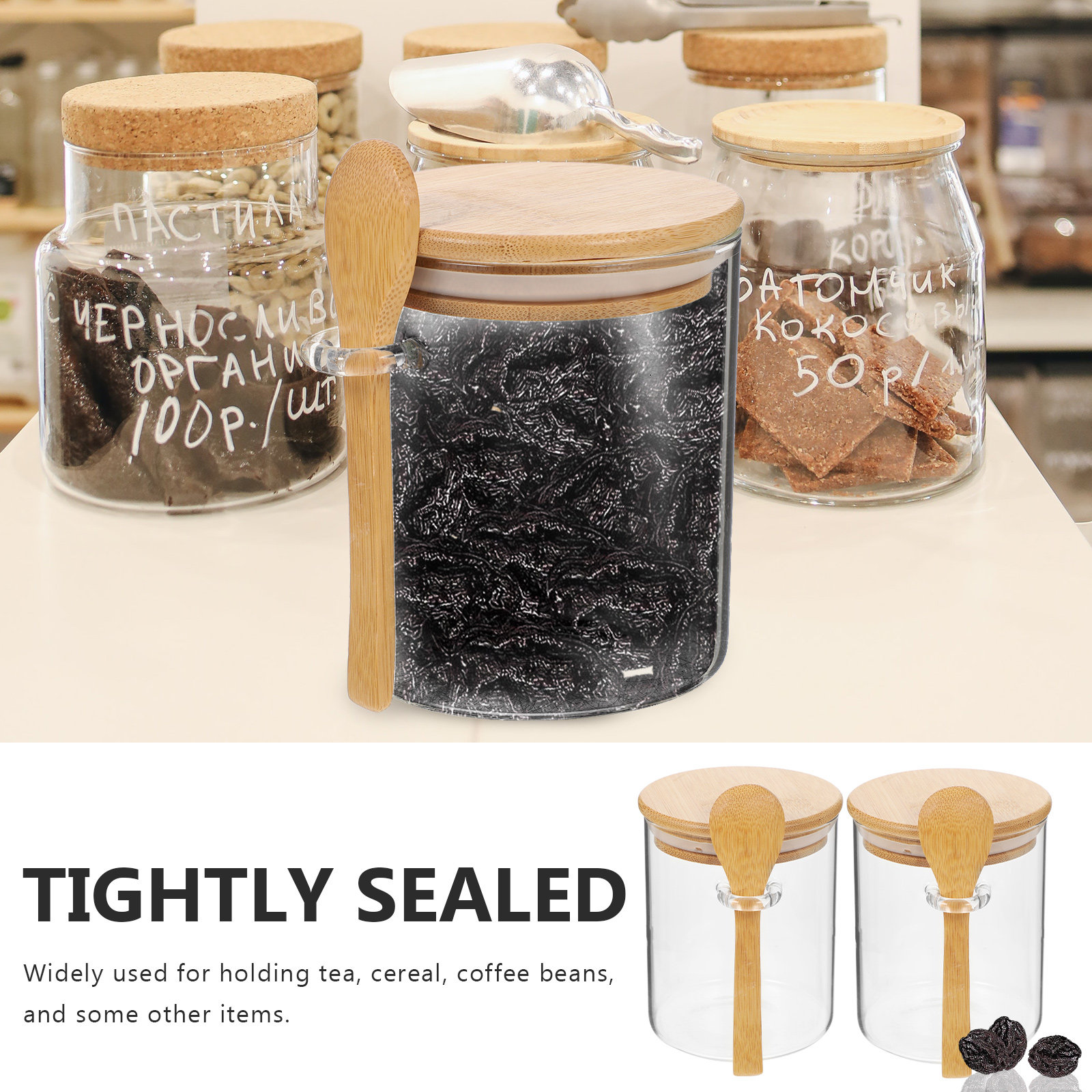 2 Pcs Flour Sugar Storage Cont - Food Storage Containers 评论和价格
