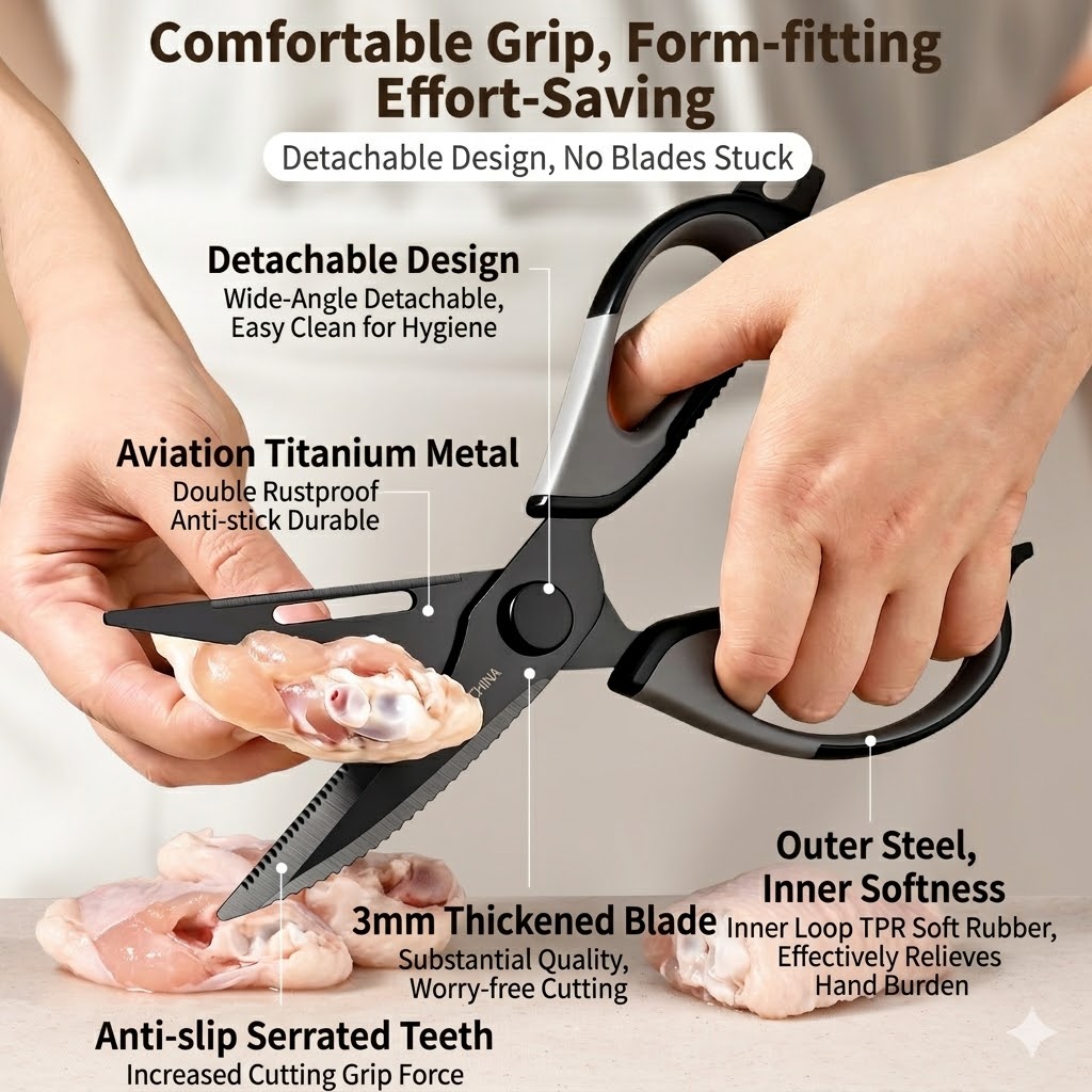 Kitchen scissors Titanium Chic - Kitchen Gadgets Ninja 评论和价格