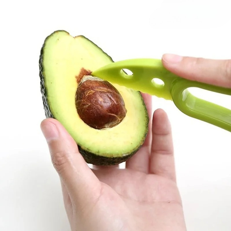 1PC 3 in 1 Green Avocado Slice - Avocado Slicer Tool 评论和价格