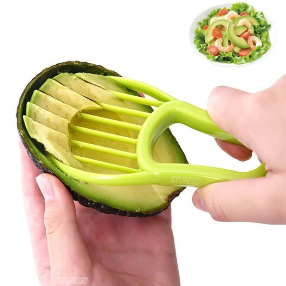1PC 3 in 1 Green Avocado Slice - Avocado Slicer Tool 评论和价格