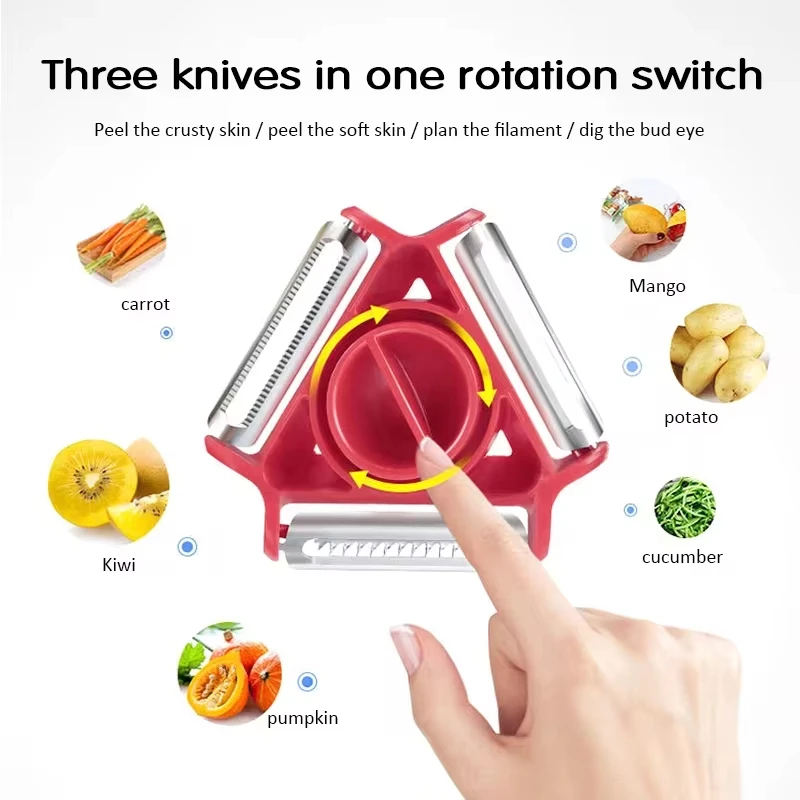 1PC Trio Peeler Set Vegetable  - Vegetable Kitchen Gadgets 评论和价格
