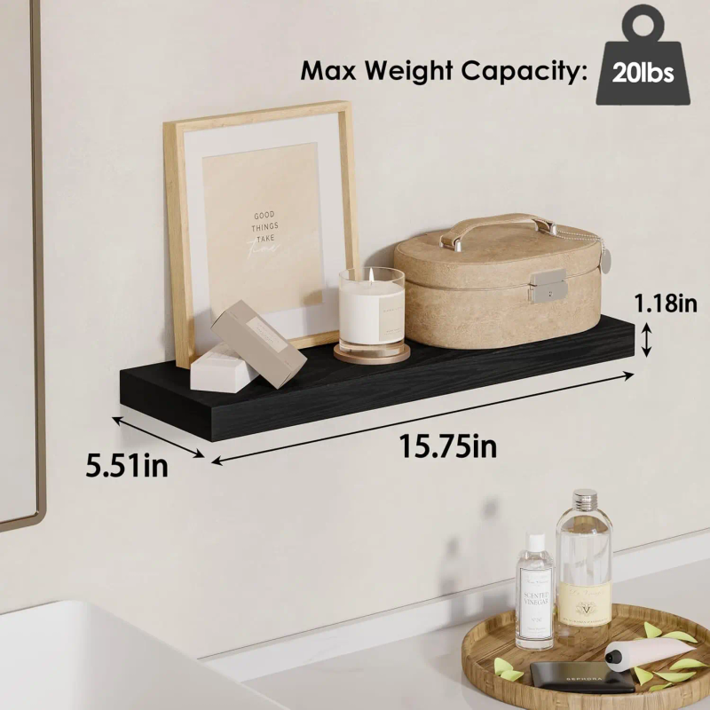 4-Pack Rustic Solid Wood Float - Kitchen Gadgets Hacks 评论和价格