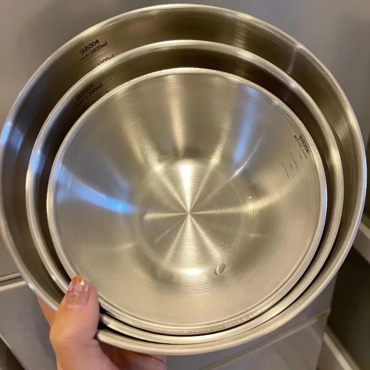 1-3 Stainless Steel Bowl Set w - Kitchen Gadgets Organizer 评论和价格