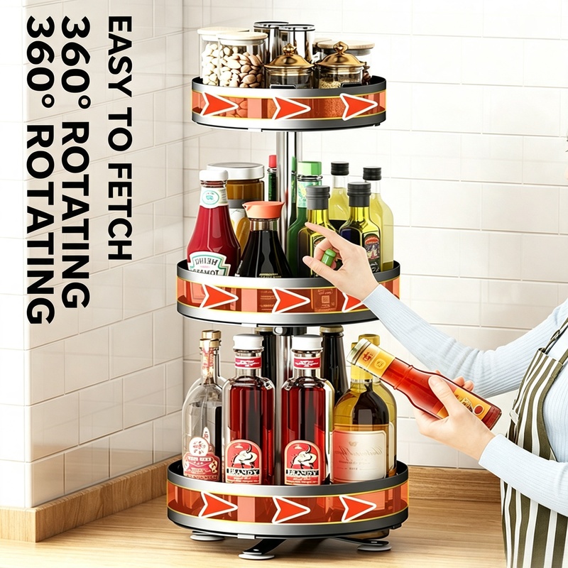 360°Rotatable Spice Storage Tu - Kitchen Gadgets Storage Ideas 评论和价格