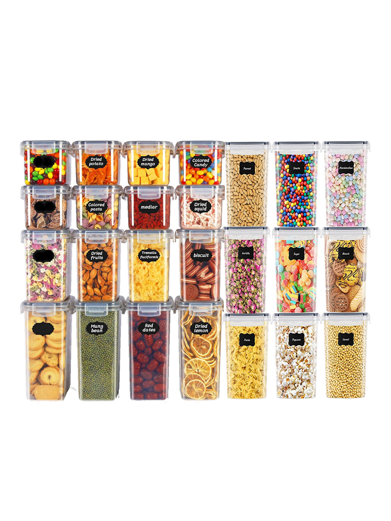 48pcs, Sealed Food Storage Con - Kitchen Gadgets Organizer 评论和价格