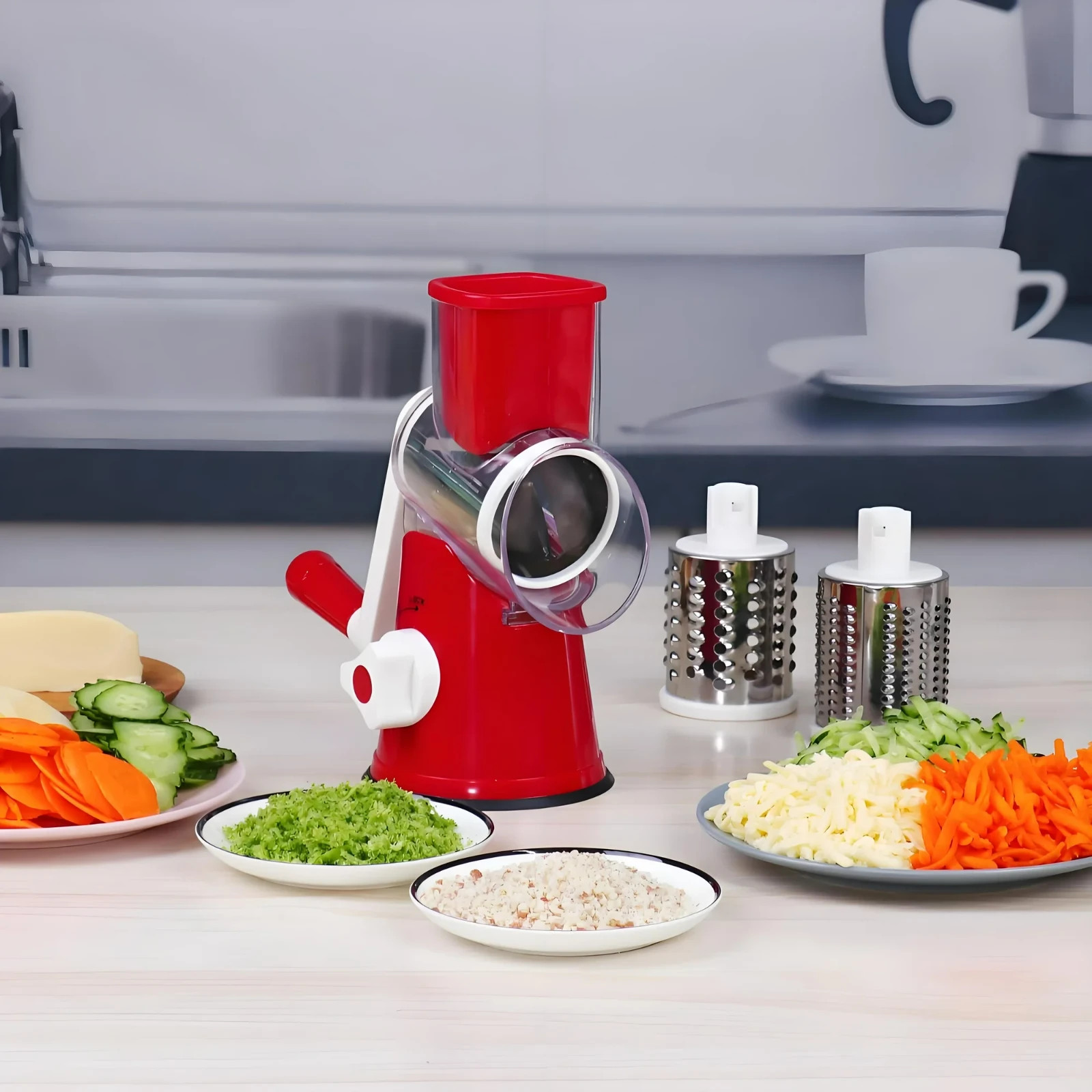 Rotary Cheese Grater Mandoline - Mandoline Slicer 评论和价格