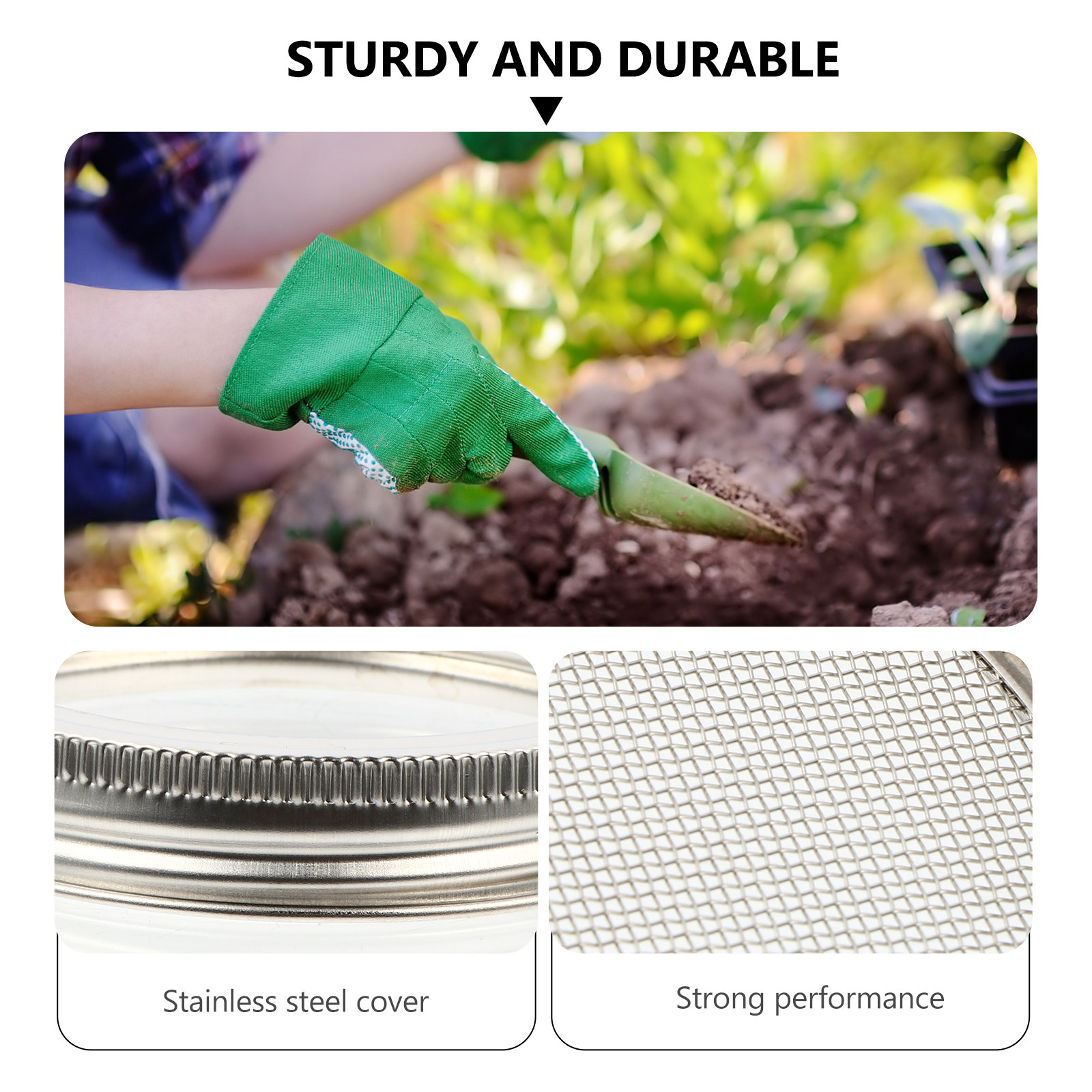 3Pcs Stainless Steel Sprouting - Stainless Steel Strainer 评论和价格