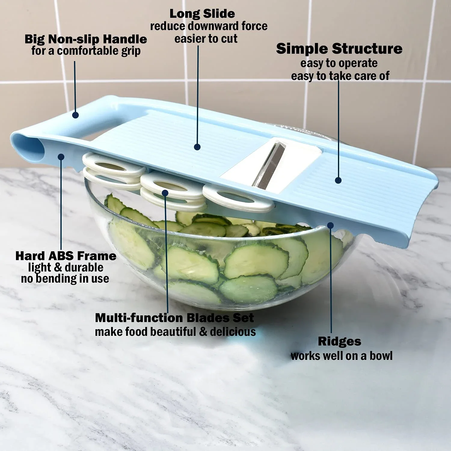 5 in 1 Mandoline Slicer for Ki - Mandoline Slicer 评论和价格